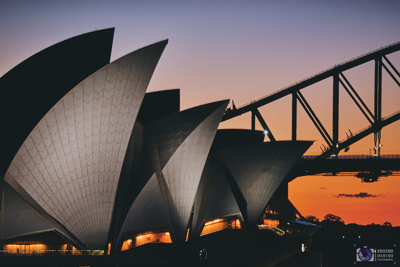 Abenddämmerung über dem Hafen von Sydney